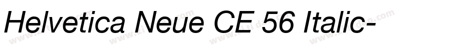 Helvetica Neue CE 56 Italic字体转换